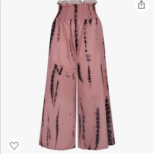 Boho Pants Smocked Waist